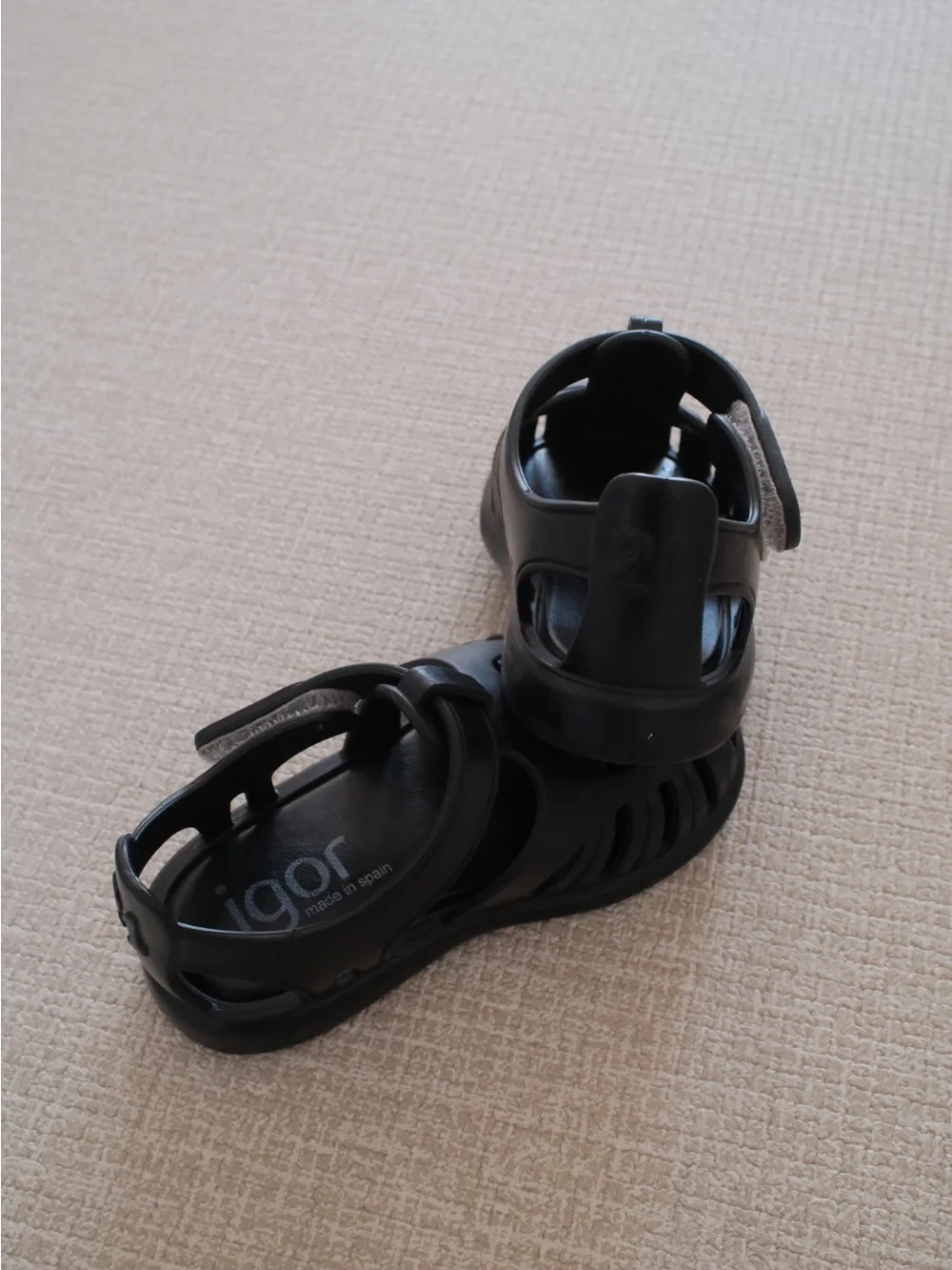 Igor Baby Kids Jelly Sandals - IGOR S10271 TOBBY SOLID SANDALS NEGRO